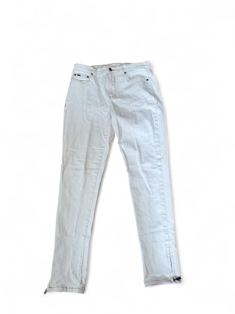 Diane Gilman White Skinny Jeans